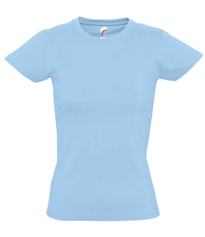 SOL'S SOL'S Ladies Imperial Heavy T-Shirt - Sky Blue (11502)