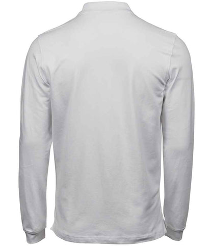 Tee Jays Luxury Stretch Long Sleeve Polo Shirt - BACK