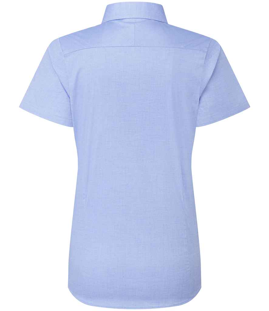 Premier Ladies Supreme Short Sleeve Oxford Shirt - BACK