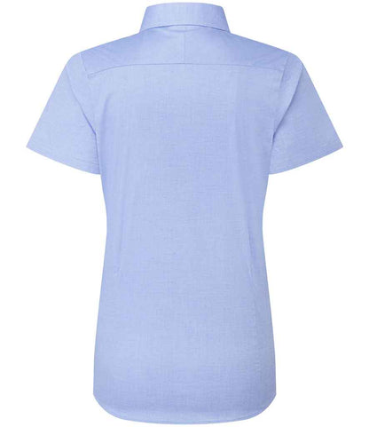 Premier Ladies Supreme Short Sleeve Oxford Shirt - BACK