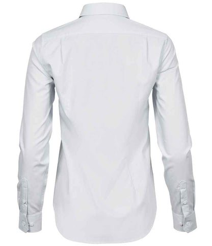 Tee Jays Ladies Stretch Luxury Long Sleeve Poplin Shirt - BACK
