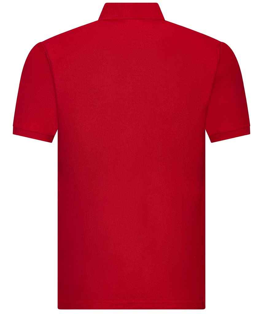 AWDis Academy Senior Piqué Polo Shirt - Red (AC004) - back