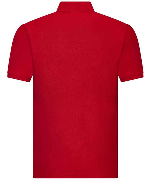AWDis Academy Senior Piqué Polo Shirt - Red (AC004) - back