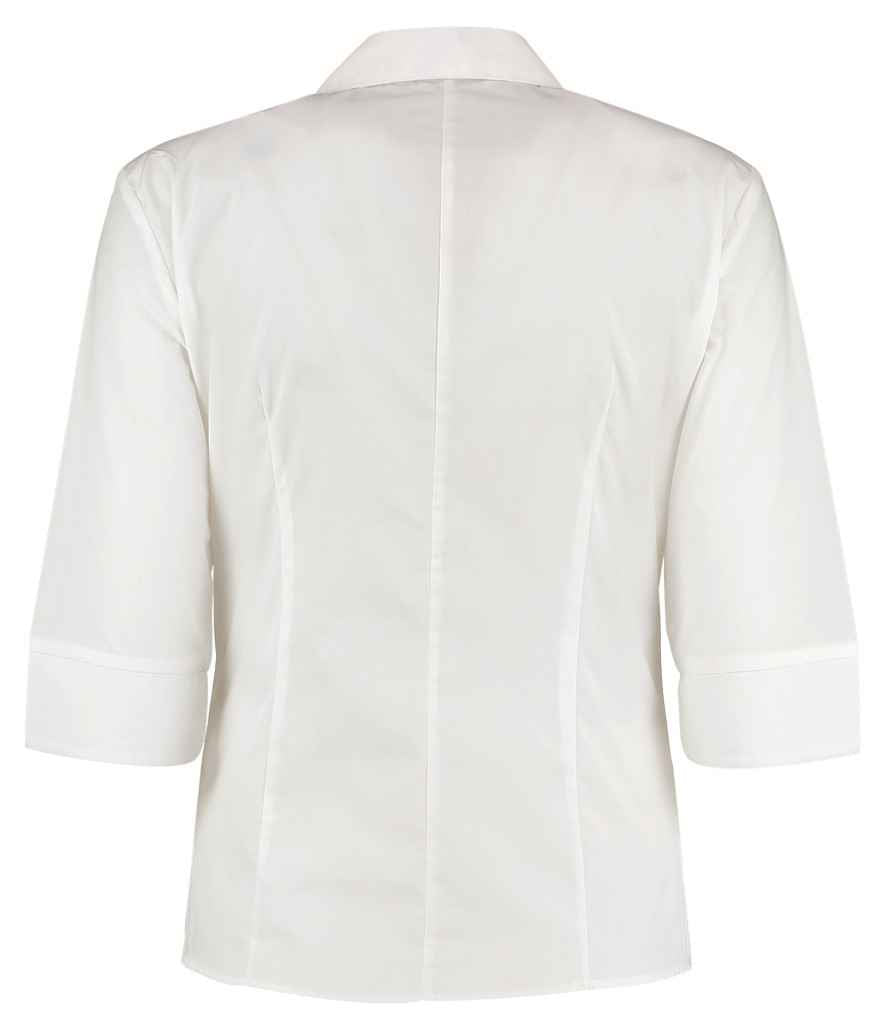 Kustom Kit Ladies 3/4 Sleeve Tailored Continental Shirt - BACK