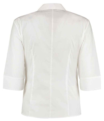 Kustom Kit Ladies 3/4 Sleeve Tailored Continental Shirt - BACK