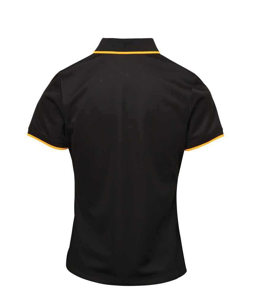 Premier Ladies Contrast Coolchecker® Piqué Polo Shirt - BACK