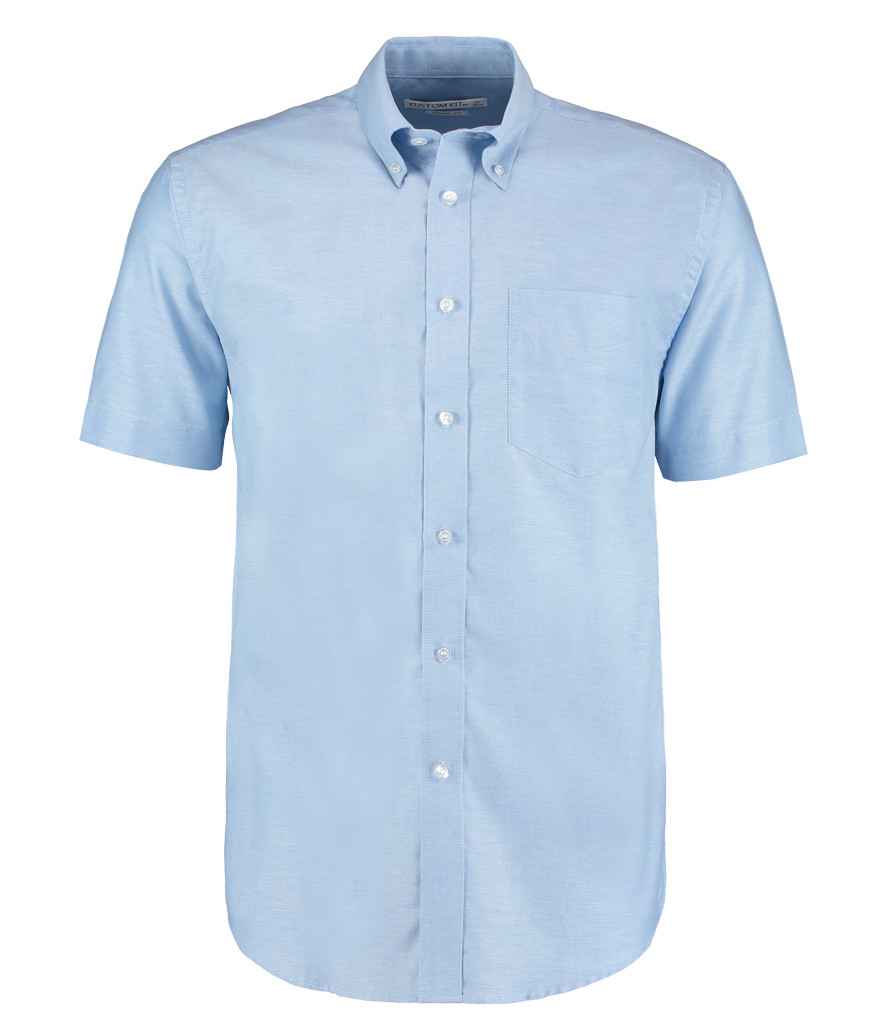 Kustom Kit Short Sleeve Classic Fit Workwear Oxford Shirt - FRONT
