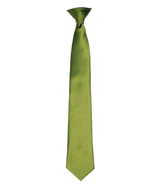 Premier 'Colours' Satin Clip Tie - FRONT