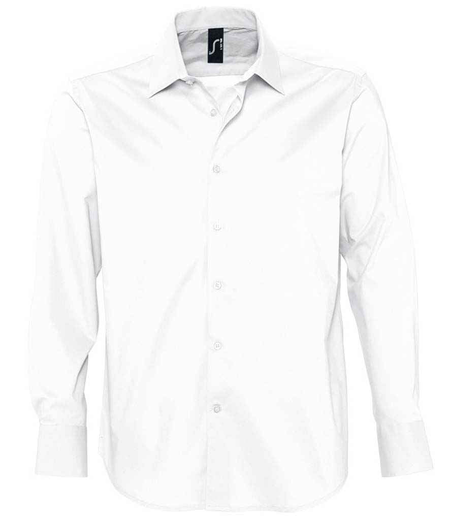 SOL'S SOL'S Brighton Long Sleeve Fitted Shirt - White (17000)