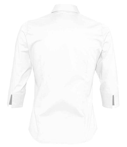 SOL'S SOL'S Ladies Effect 3/4 Sleeve Fitted Shirt - White (17010)