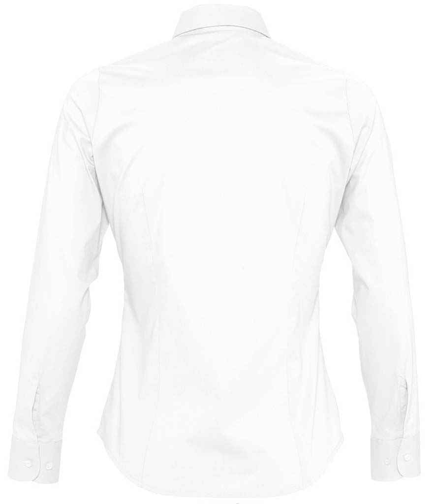 SOL'S SOL'S Ladies Eden Long Sleeve Fitted Shirt - White (17015)