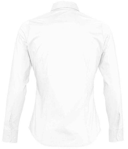 SOL'S SOL'S Ladies Eden Long Sleeve Fitted Shirt - White (17015)