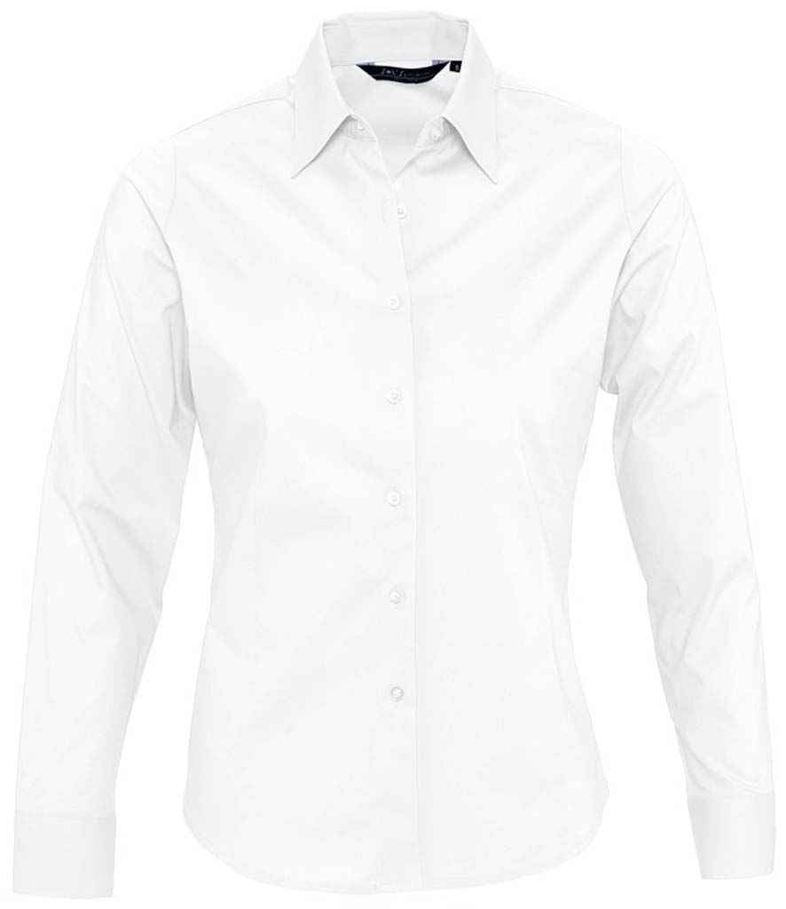 SOL'S SOL'S Ladies Eden Long Sleeve Fitted Shirt - White (17015)