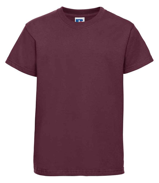 Russell Schoolgear Kids Classic Ringspun T-Shirt - Burgundy (180B)