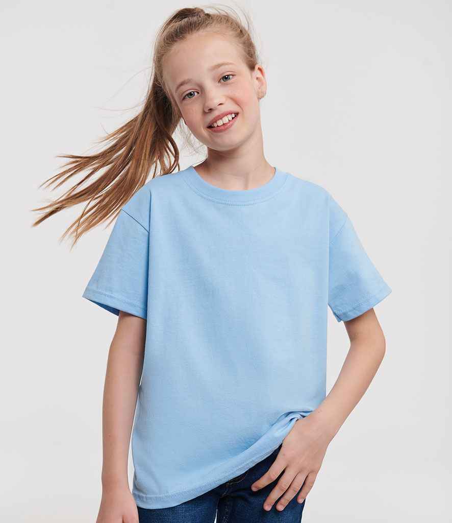Russell Schoolgear Kids Classic Ringspun T-Shirt - Sky Blue (180B)