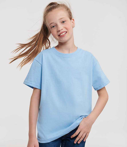 Russell Schoolgear Kids Classic Ringspun T-Shirt - Sky Blue (180B)