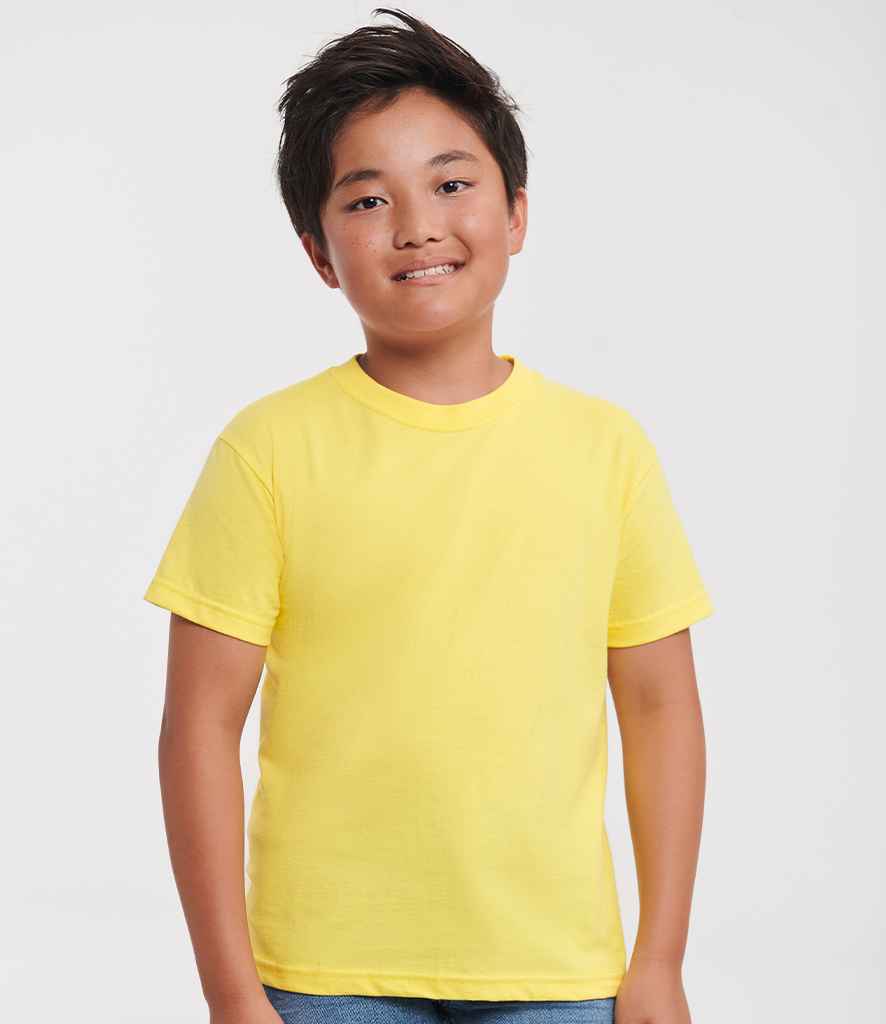 Russell Schoolgear Kids Classic Ringspun T-Shirt - Yellow (180B)