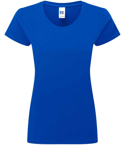 Russell Ladies Authentic Classic Ringspun T-Shirt - Bright Royal (180F)