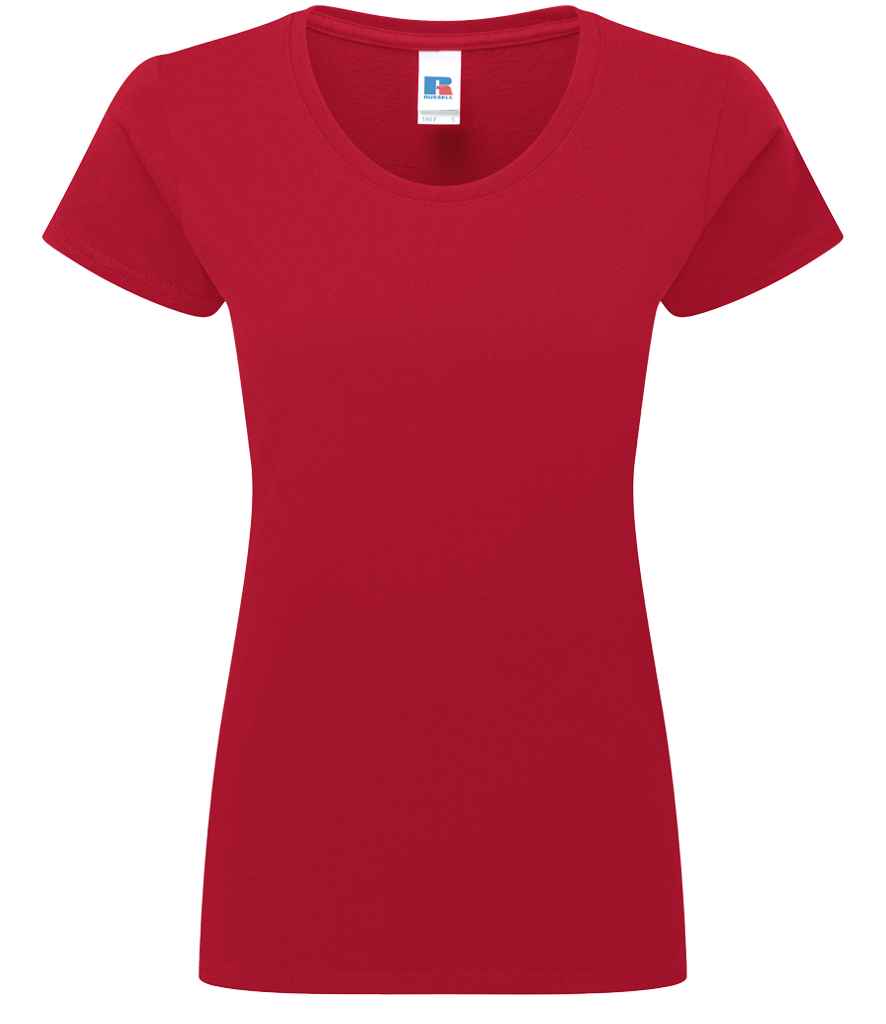 Russell Ladies Authentic Classic Ringspun T-Shirt - Classic Red (180F)