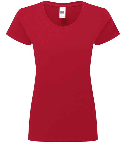 Russell Ladies Authentic Classic Ringspun T-Shirt - Classic Red (180F)