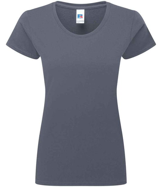 Russell Ladies Authentic Classic Ringspun T-Shirt - Convoy Grey (180F)