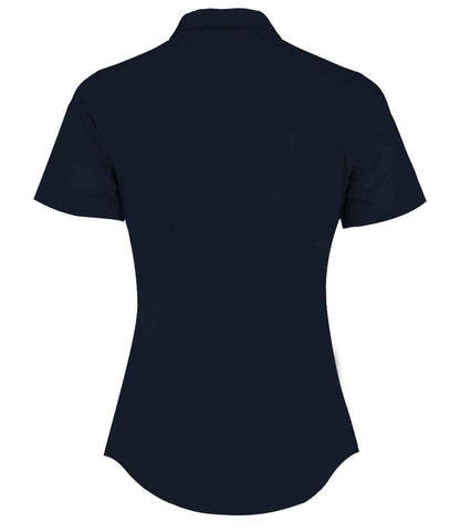 Kustom Kit Ladies Short Sleeve Tailored Poplin Shirt - BACK