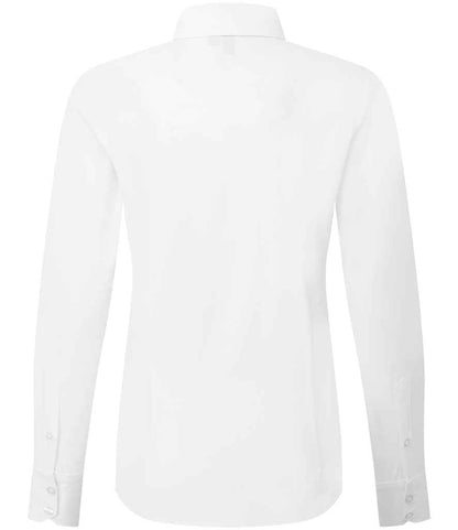 Premier Ladies Recyclight® Long Sleeve Poplin Shirt - BACK