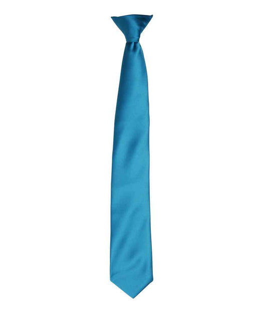 Premier 'Colours' Satin Clip Tie - FRONT