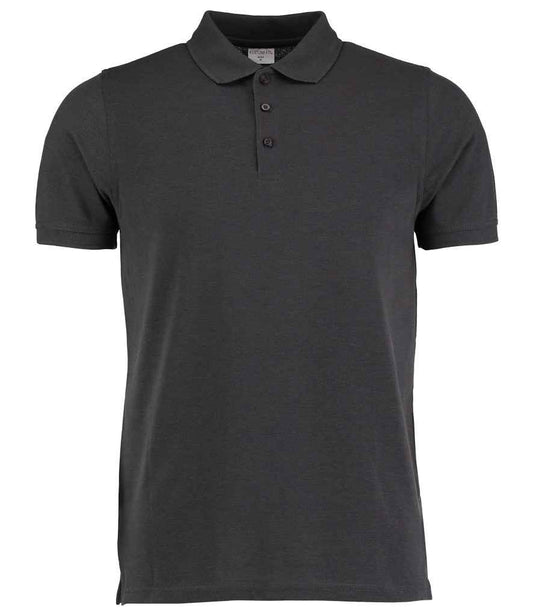 Kustom Kit Klassic Heavy Slim Fit Piqué Polo Shirt - FRONT