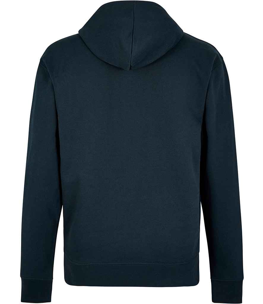 Kustom Kit Regular Fit Piqué Zipped Pocket Hoodie - BACK