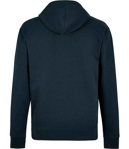 Kustom Kit Regular Fit Piqué Zipped Pocket Hoodie - BACK