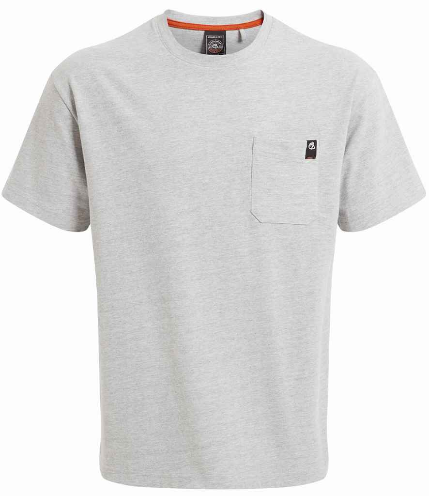 Craghoppers Workwear Wakefield Pocket T-Shirt - Soft Grey Marl (CR701) - front