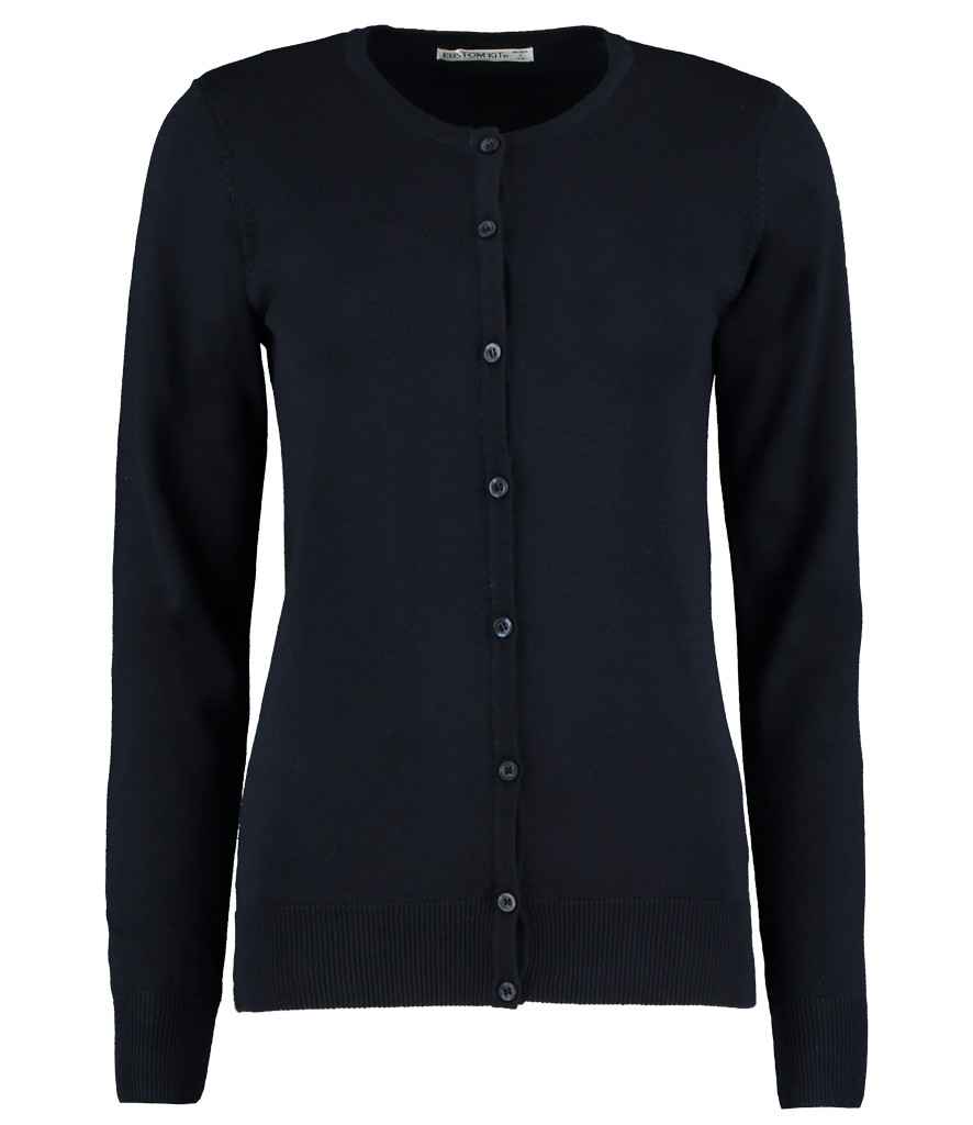 Kustom Kit Ladies Arundel Round Neck Cardigan - FRONT