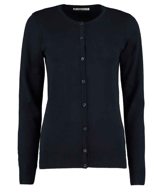 Kustom Kit Ladies Arundel Round Neck Cardigan - FRONT