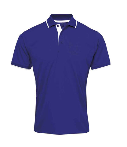 Premier Contrast Coolchecker® Piqué Polo Shirt - FRONT