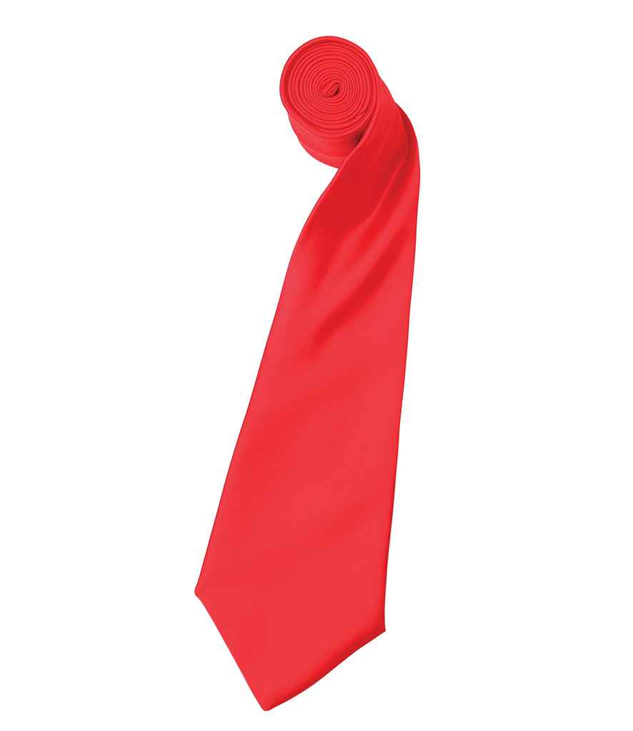 Premier 'Colours' Satin Tie - FRONT