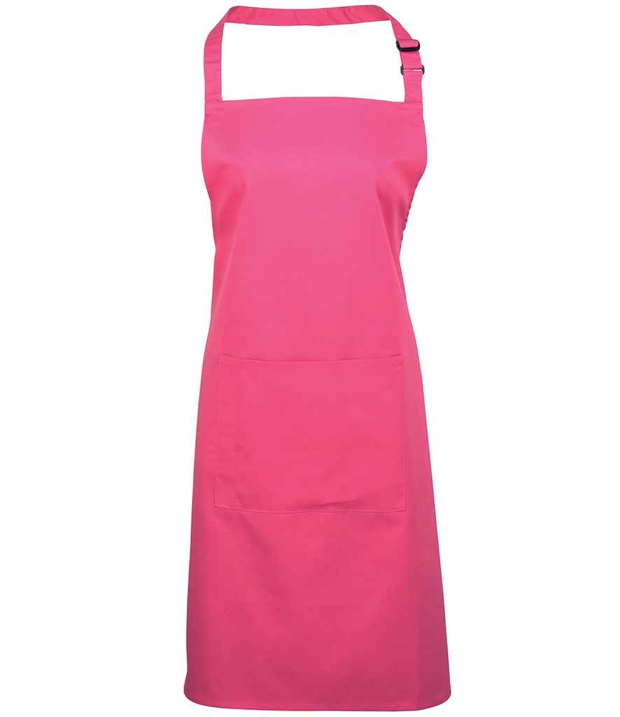 Premier 'Colours' Bib Apron with Pocket - FRONT