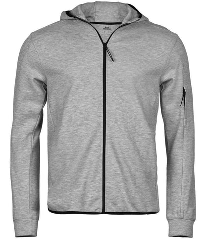 Tee Jays Athletic Hooded Full Zip Sweat Jacket - FRONT
