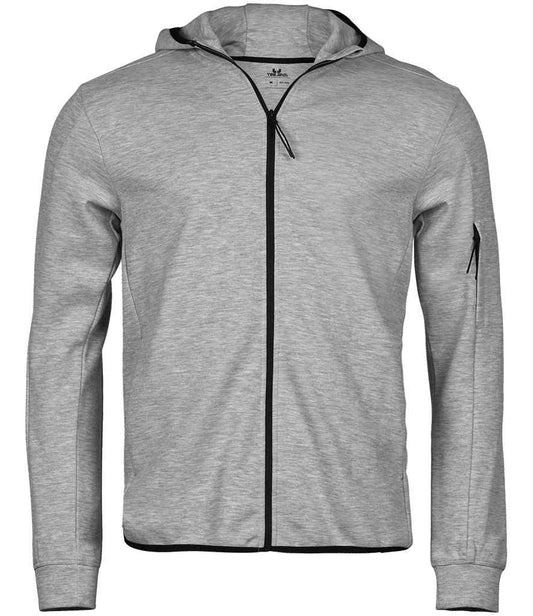 Tee Jays Athletic Hooded Full Zip Sweat Jacket - FRONT