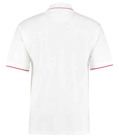 Kustom Kit St Mellion Tipped Cotton Piqué Polo Shirt - BACK