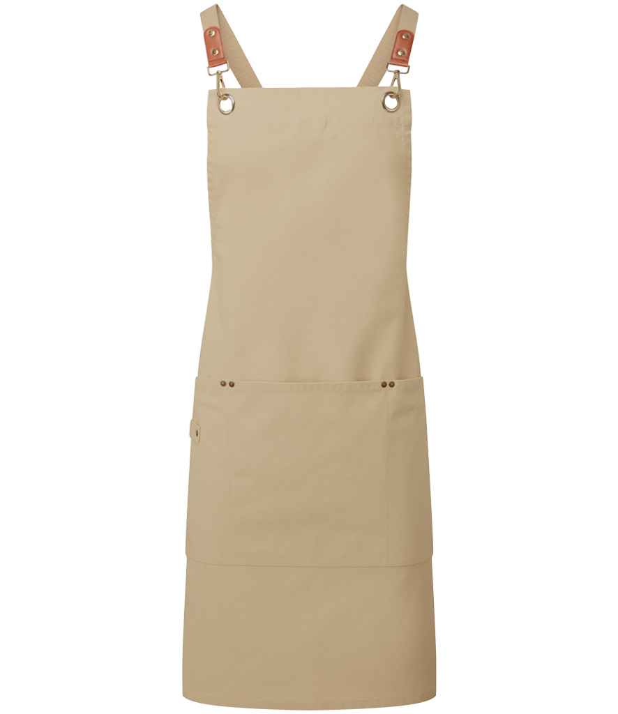 Premier Clip 'n' Clasp Cross Back Bib Apron - FRONT