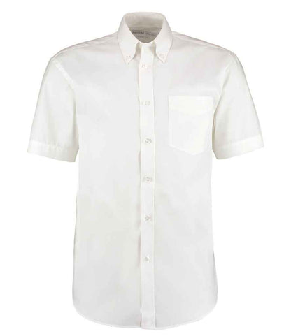 Kustom Kit Premium Short Sleeve Classic Fit Oxford Shirt - FRONT