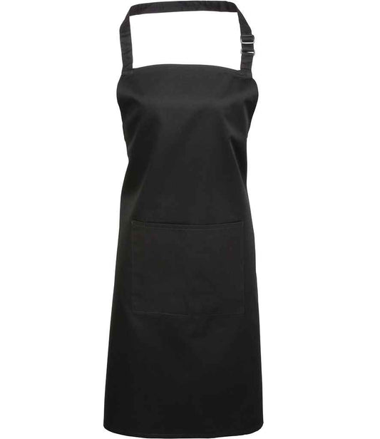 Premier 'Colours' Bib Apron with Pocket - FRONT