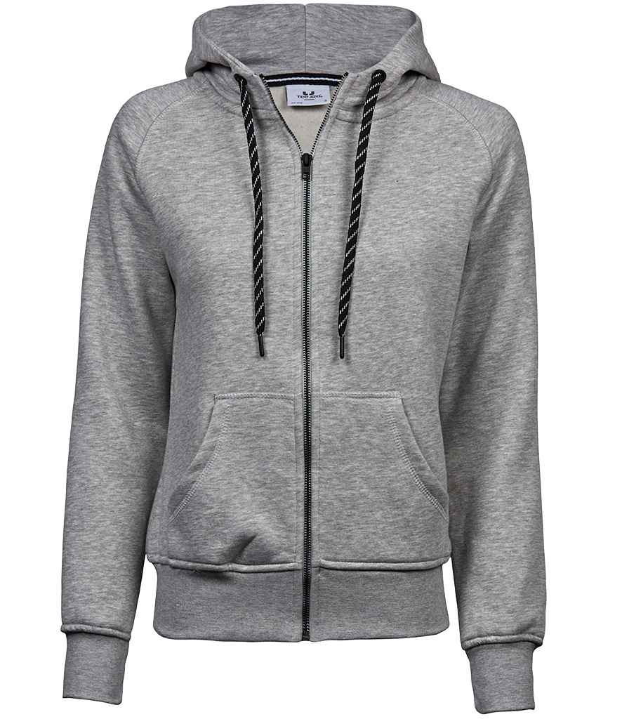 Tee Jays Ladies Fashion Zip Hooded Sweatshirt - FRONT