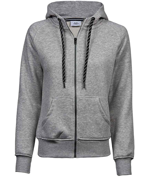 Tee Jays Ladies Fashion Zip Hooded Sweatshirt - FRONT