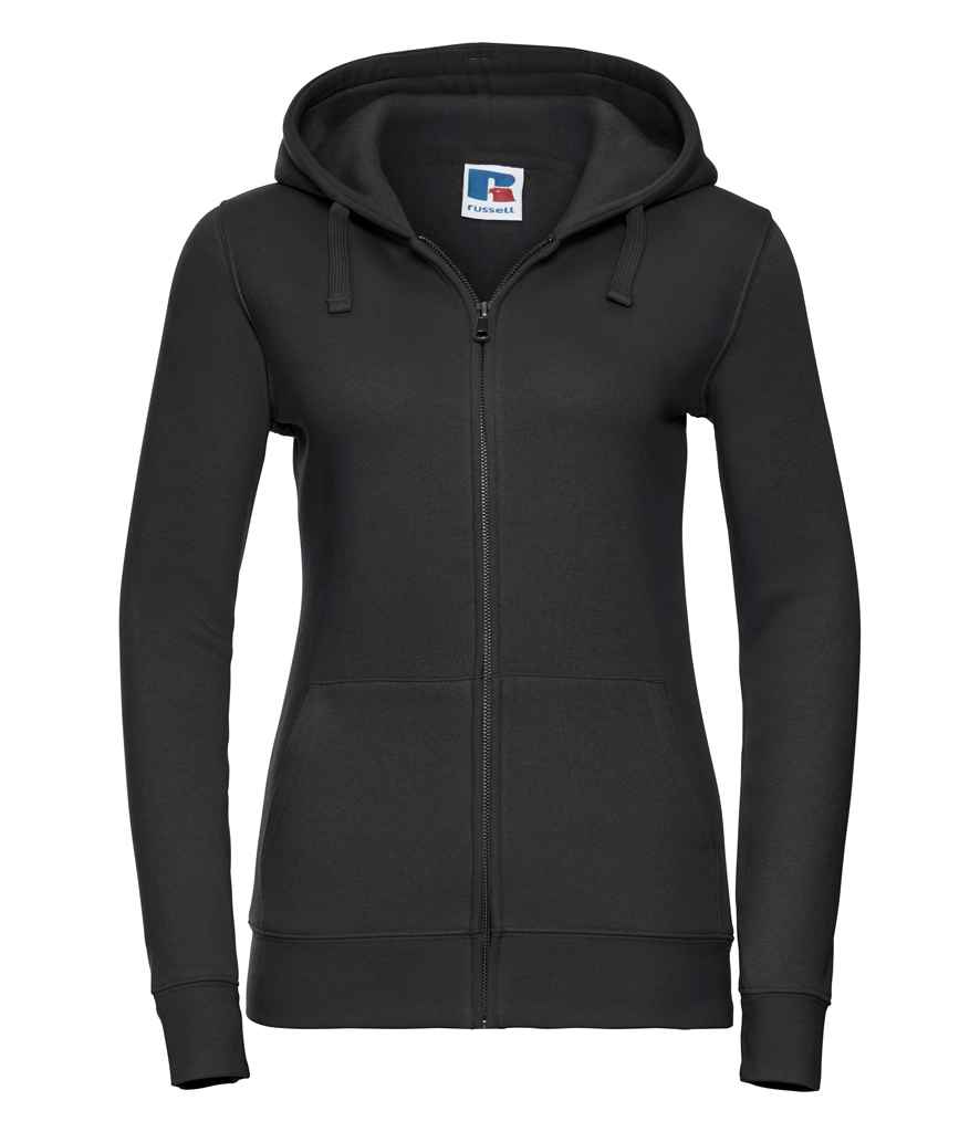 Russell Ladies Authentic Zip Hooded Sweatshirt - Black (266F)