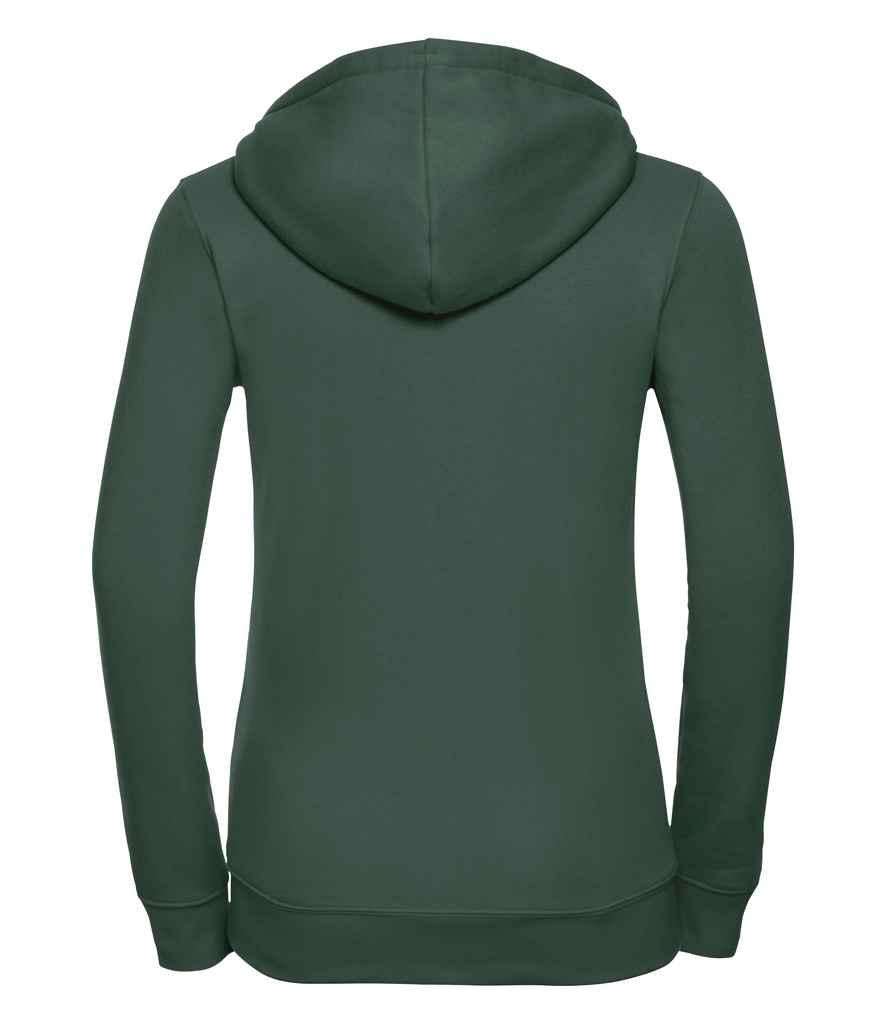 Russell Ladies Authentic Zip Hooded Sweatshirt - Bottle Green (266F)
