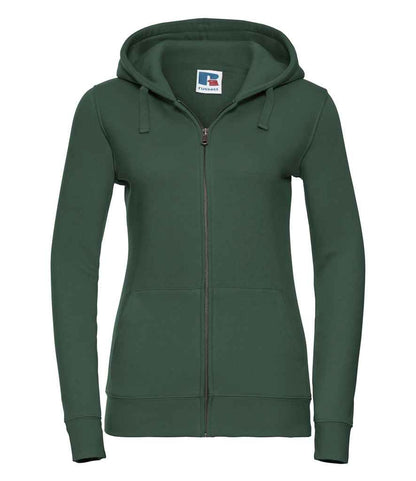 Russell Ladies Authentic Zip Hooded Sweatshirt - Bottle Green (266F)