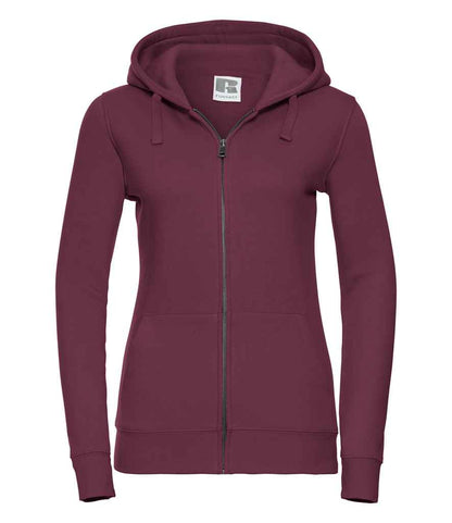 Russell Ladies Authentic Zip Hooded Sweatshirt - Burgundy (266F)