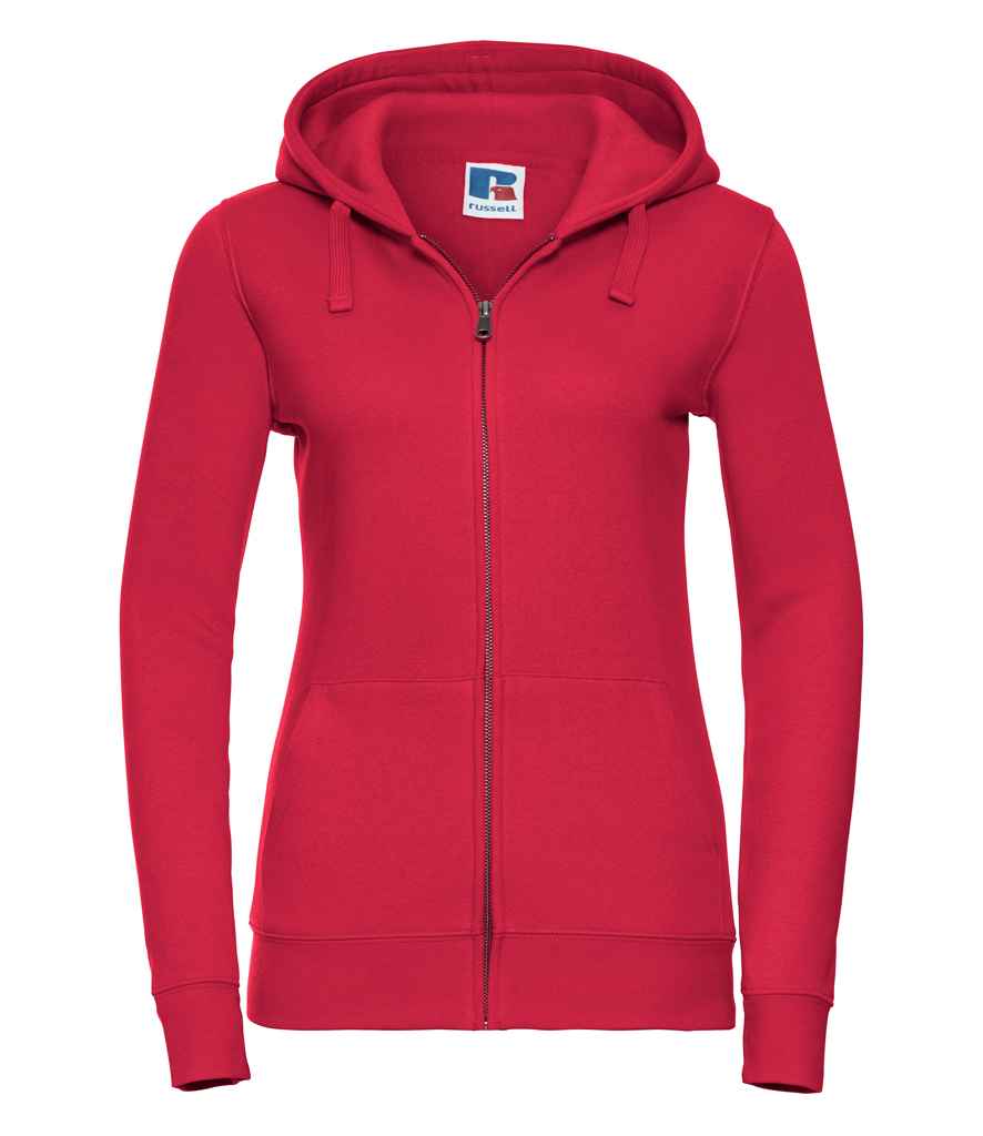 Russell Ladies Authentic Zip Hooded Sweatshirt - Classic Red (266F)